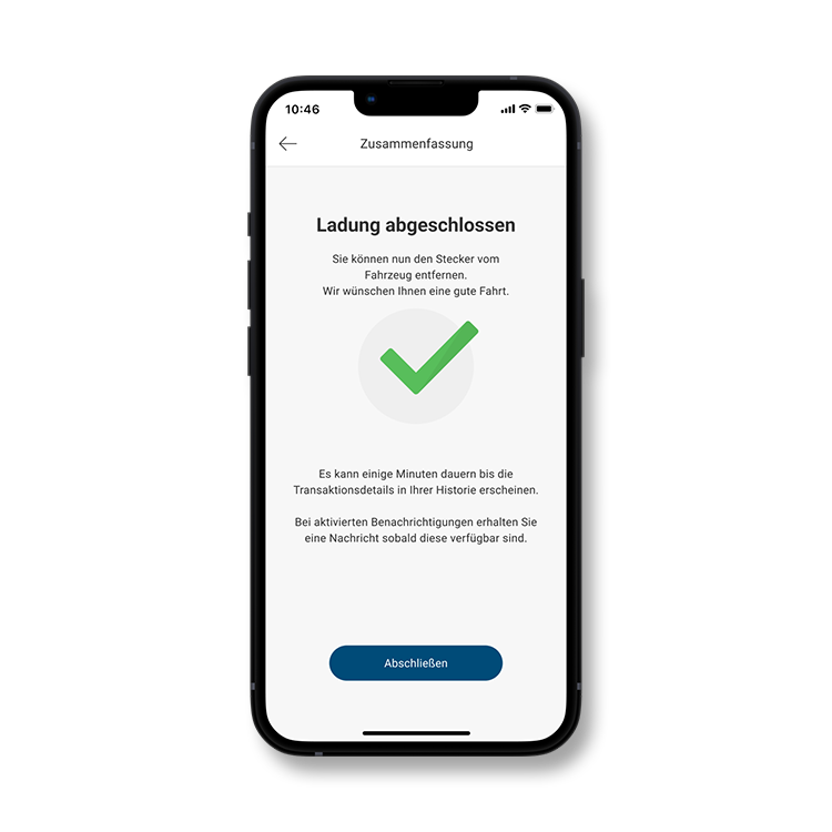 Mileage DKV Mobility App Ladevorgang Ende