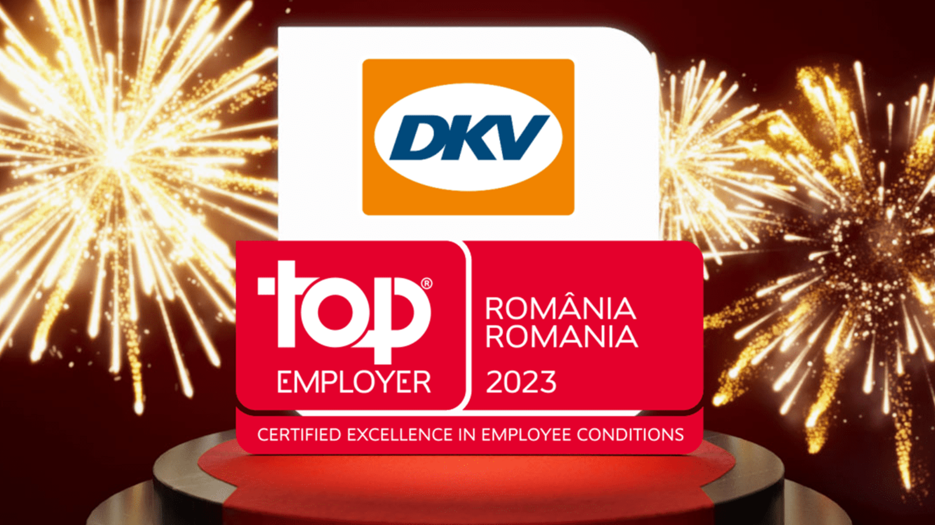 DKV Romania certified as a Top Employer by the Top Employers Institute, recognized for excellence in people practices.