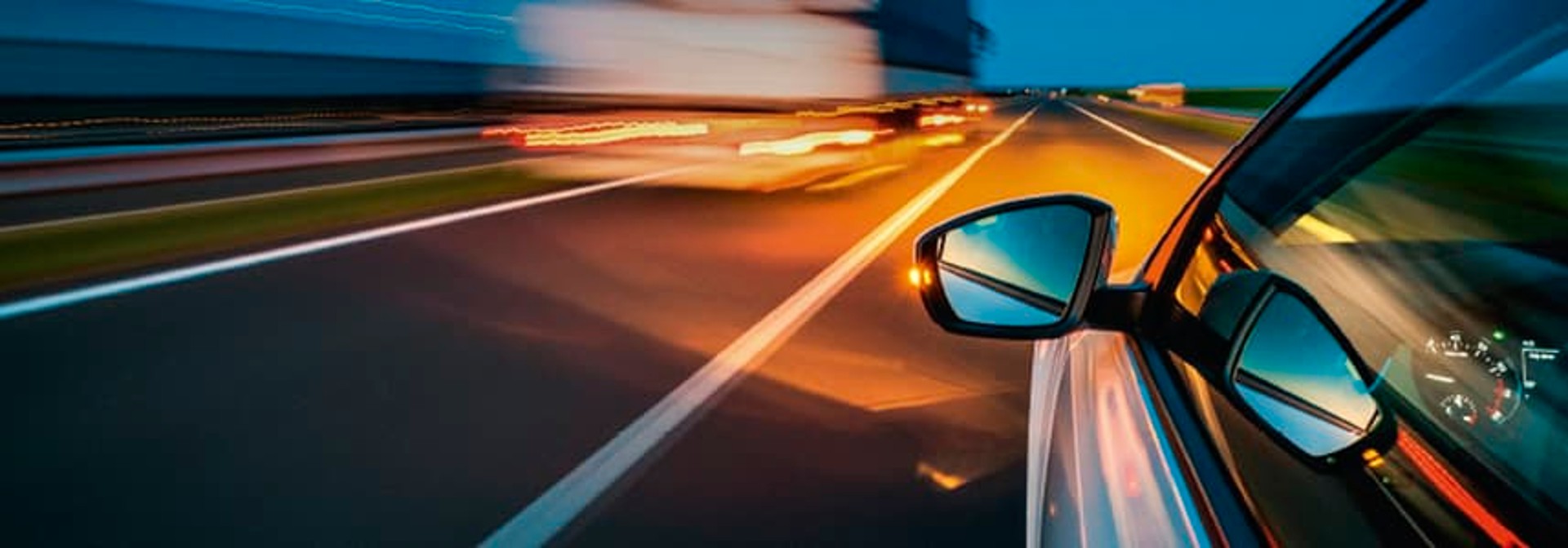 Passenger car on the road. Passenger car on the road.
