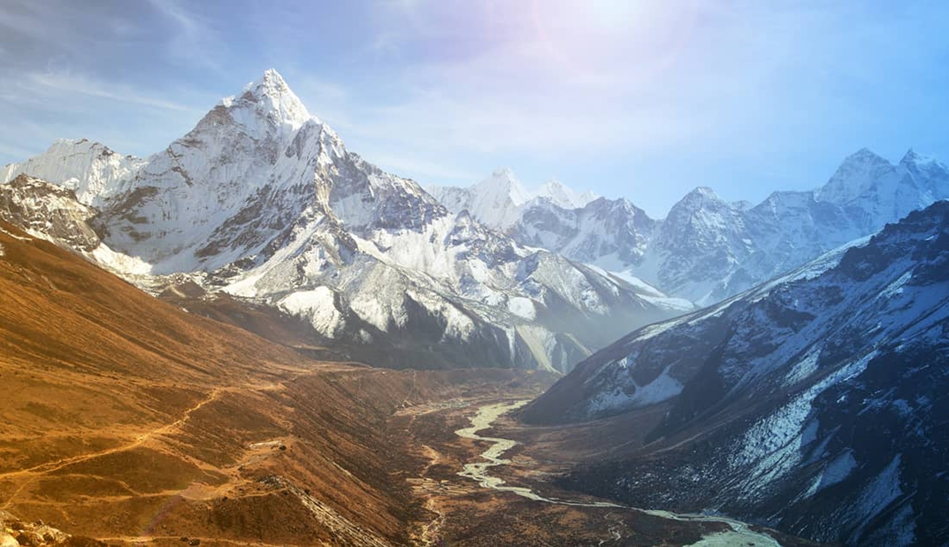 Himalayan mountain view. Himalayan mountain view.