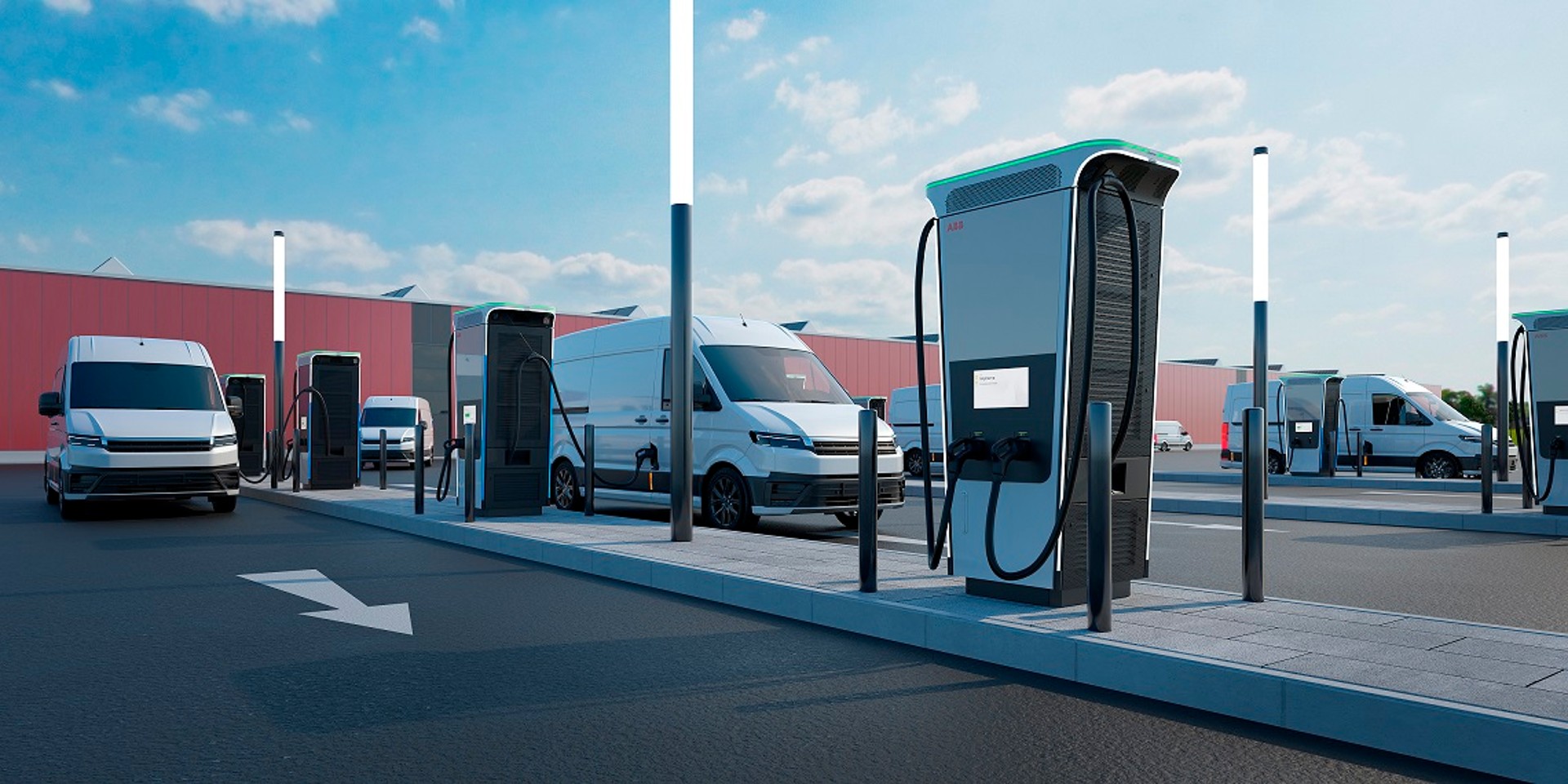EV charge point for trucks and vans