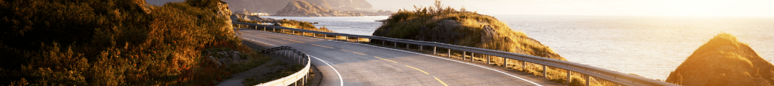 Road and sunrise Road and sunrise