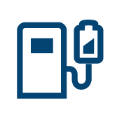 icon ladesäule mit batterie