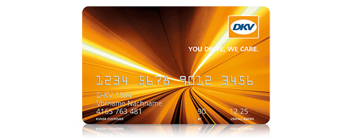 Oranje DKV Mobility tankkaart.