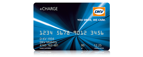 Blauwe DKV Mobility tankkaart.