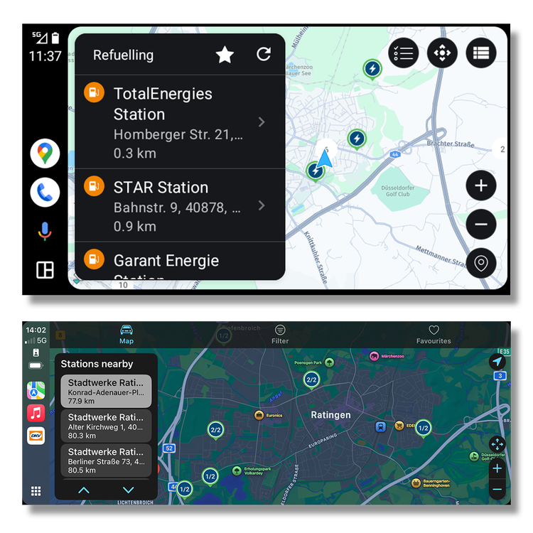 Zwei Männer an einem Verladehof