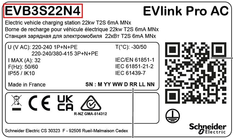 Alfen Typenschild AC