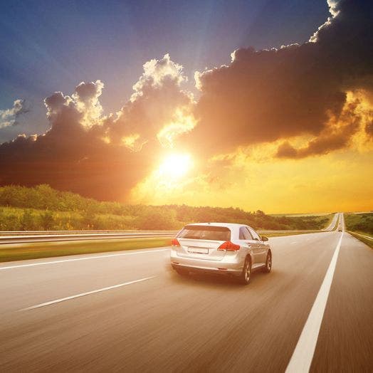 Car on highway