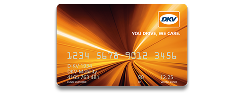 Oranje DKV Mobility tankpas.