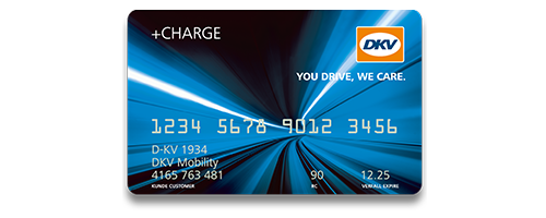 Blauwe DKV Mobility tankpas.