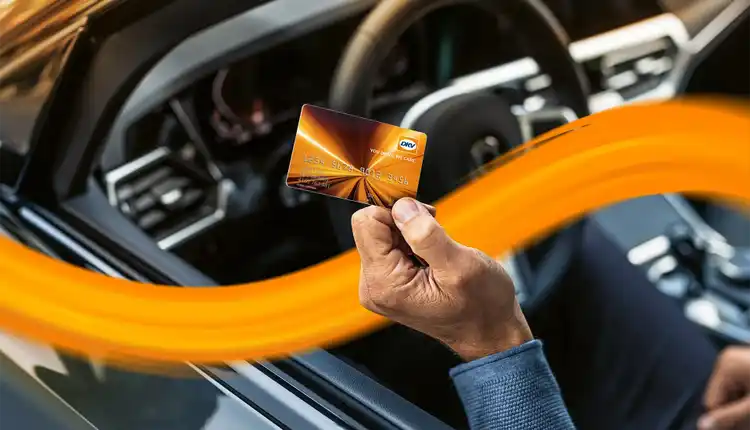 Person holds cards in hand