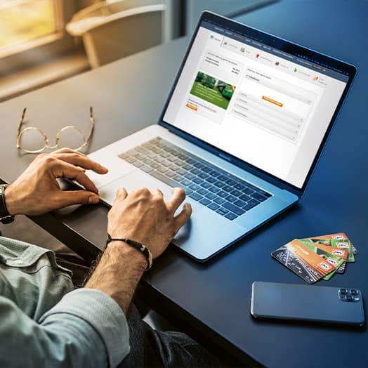 Person using computer